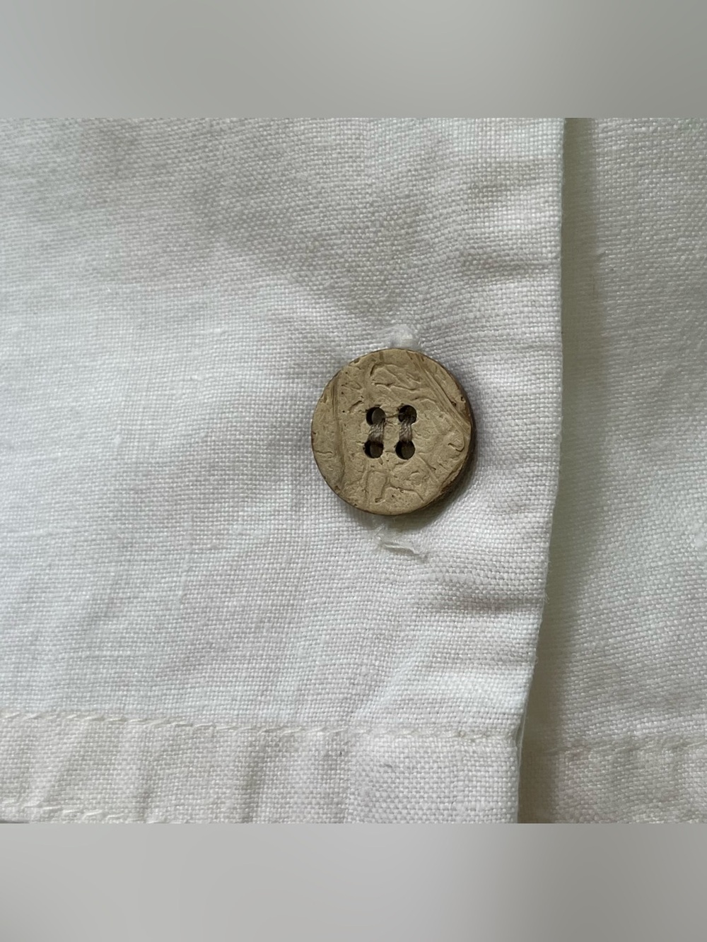 Vintage Valerie Stevens Sz 8 off-white linen top - Picture 4 of 10